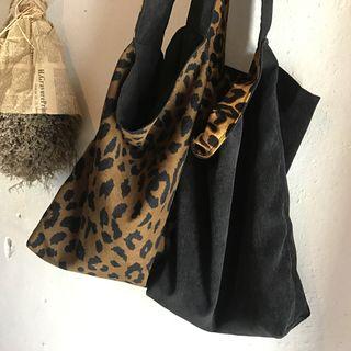 Double-side Leopard Print Tote Bag
