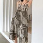 Strappy Print Midi Sundress