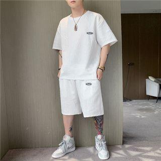 Set: Elbow-sleeve Logo T-shirt + Shorts