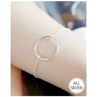 Hoop Chain Silver Bracelet
