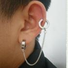 Stainless Steel Chained Cuff Earring
