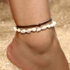 Shell Layered Anklet As Shown In Figure - One Size