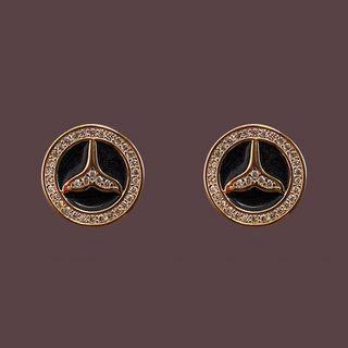 Rhinestone Fishtail Ear Stud