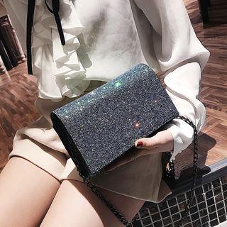 Chain Strap Sequined Crossbody Bag