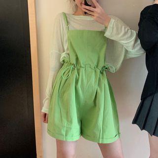Adjustable Waist Jumper Shorts