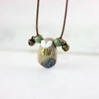 Glaze Bee Pendant Necklace As Shown In Figure - One Size