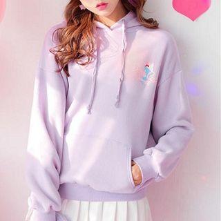 Ice-cream Print Hoodie Purple - One Size