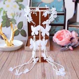 Wedding Butterfly Drop Earring
