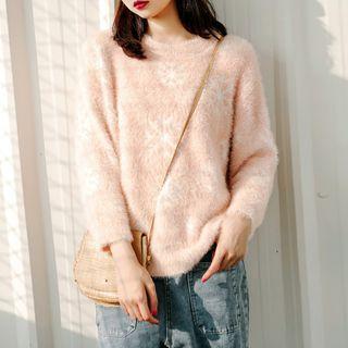 Snowflake Sweater White - One Size