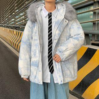 Tie-dye Zip Oversize Jacket