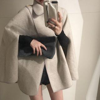 Loose-fit Wool Cape