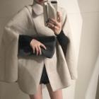 Loose-fit Wool Cape