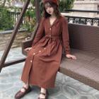 Single Breasted Tie Waist Trench Coat