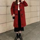 Horn Button Sailor Collar Woolen Coat