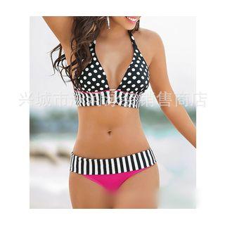 Polka Dot Stripe Bikini
