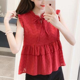 Lace Sleeveless Blouse