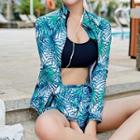 Set: Bikini + Print Jacket