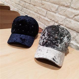 Beaded Velvet Cap