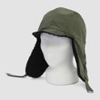 Sherpa-fleece Lined Trapper Hat Khaki - One Size