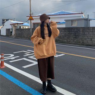 Long-sleeve High-neck Letter Print Sweatshirt