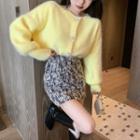 Embellished Cardigan Yellow - One Size