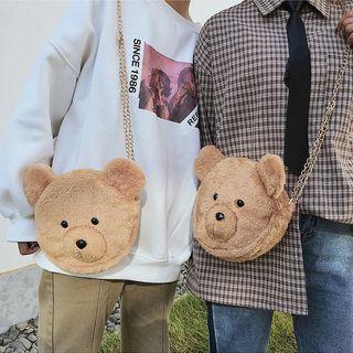 Bear-shaped Furry Crossbody Bag