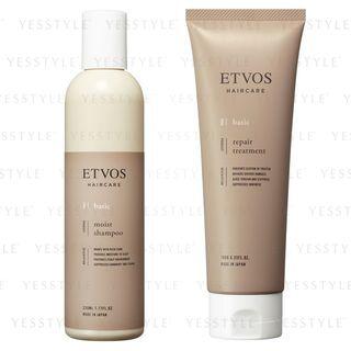 Etvos - Hair Care Debut Set: Moist Shampoo 230ml + Repair Treatment 180g 2 Pcs
