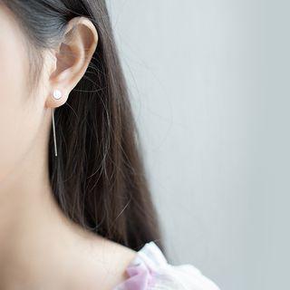 925 Sterling Silver Bar Ear Jackets