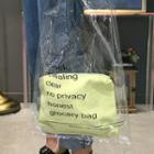 Set: Plastic Shopper Bag + Colored Pouch