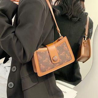 Horse Print Faux Leather Crossbody Bag