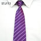 Pre-tied Striped Neck Tie (8cm) Stj113 - One Size