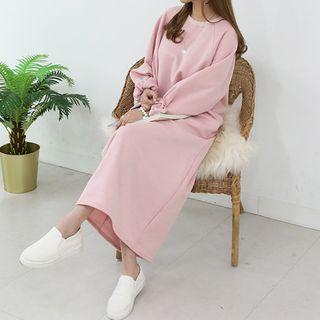 Raglan-sleeve Maxi Pullover Dress