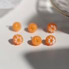 Orange Ear Stud