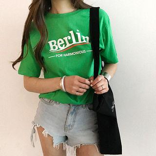 Crew-neck Berlin Printed T-shirt