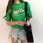 Crew-neck Berlin Printed T-shirt