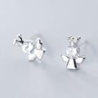 Angel Ear Stud 1 Pair - S925 Silver - Silver - One Size