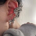 Wings Alloy Cuff Earring 1 Pair - Wings Alloy Cuff Earring - Silver - One Size