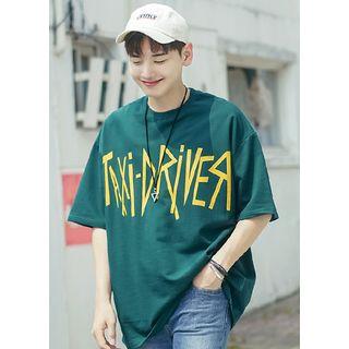 Taxi Driver Printing Oversized T-shirt