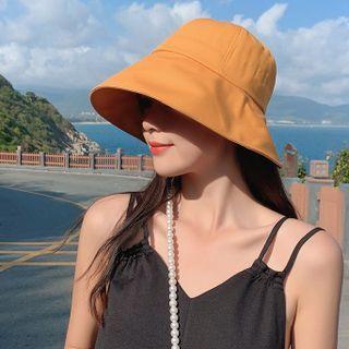 Plain Bucket Hat E-241 - Yellow - One Size