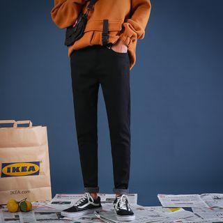 Metal-accent Tapered Jeans
