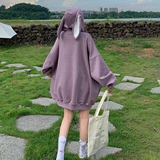 Long Sleeve Rabbit Ear Oversized Hoodie