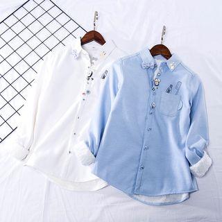 Fleece-lined Button Detail Shirt