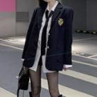 Logo Blazer / Plain Shirt