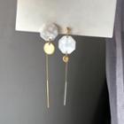 Non-matching Geometric Resin Dangle Earring 1 Pair - As Shown In Figure - One Size