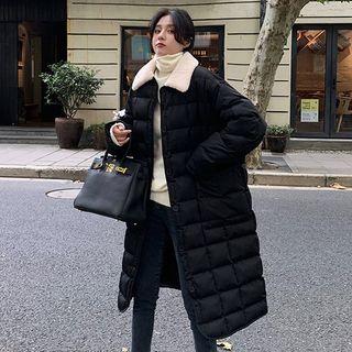 Button Padded Long Coat
