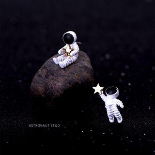 925 Sterling Silver Astronaut Earring Astronaut Earring - One Size