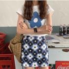 Flower Print Short-sleeve T-shirt / Mini Skirt