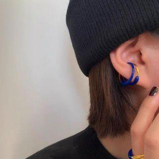 Layered Glaze Cuff Earring