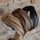 Twist Faux Leather Headband