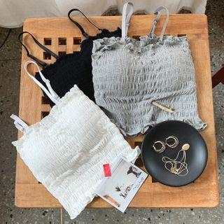 Padded Smocked Camisole Top